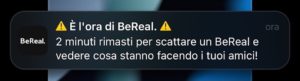 Be real notifica